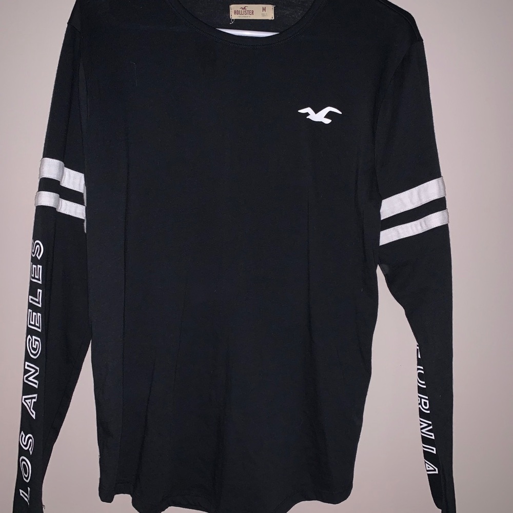 Black California long sleeve Hollisiter top